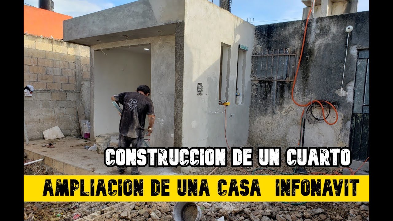 AMPLIACION DE UNA CASA TIPO INFONAVIT // CONSTRUYENDO UN CUARTO #construccion#ampliaci&oacute;n#alba&ntilde;ileria