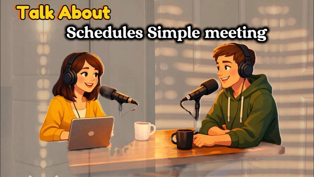 let’s talk about schedules | simple meeting english | real daily practice (a1–a2)