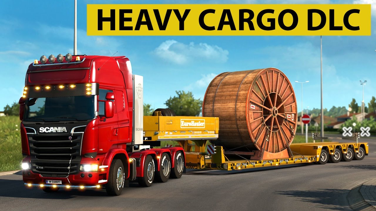 Euro Truck Simulator 2 - Heavy Cargo DLC Industrial Cable Reel Delivery