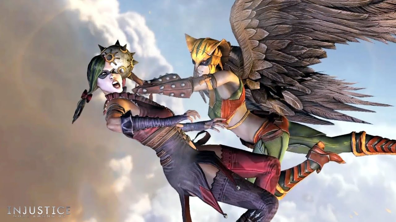 Injustice Gods Among Us - Harley Quinn VS Hawkgirl