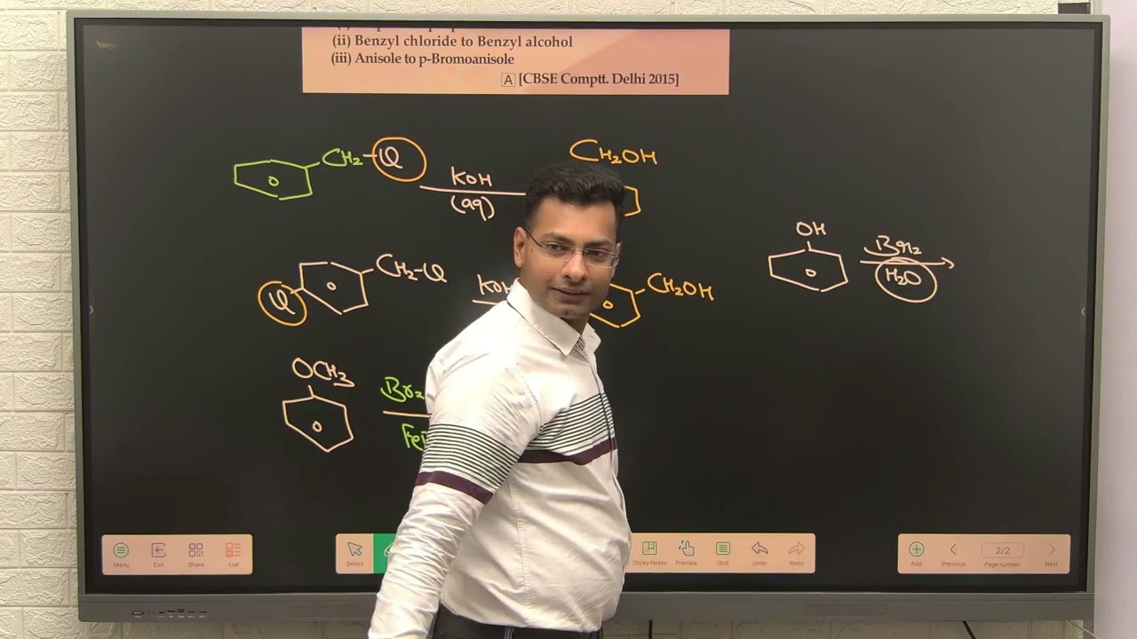 Alcohol Phenol Ethers CBSE Most important questions Chemistry Class 12 by Sunny Sir