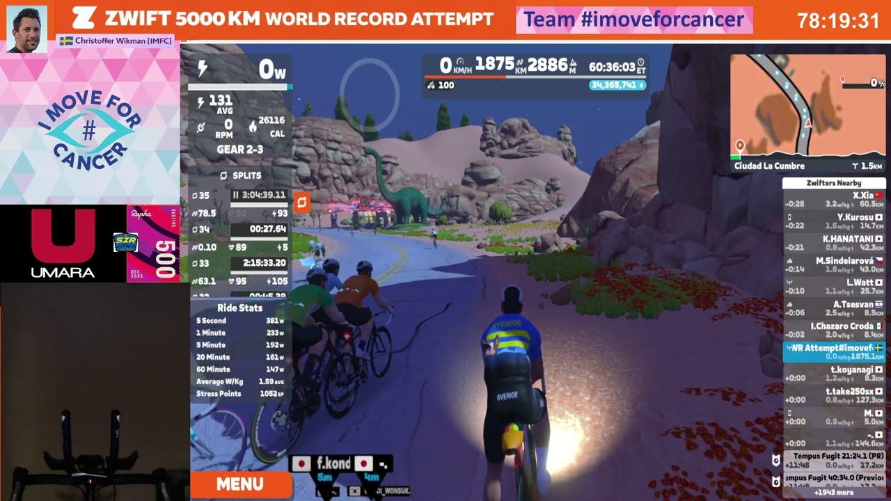 Zwift 5000K WR - Day 4 - Video 1 (2025 12 27 06 08 40)