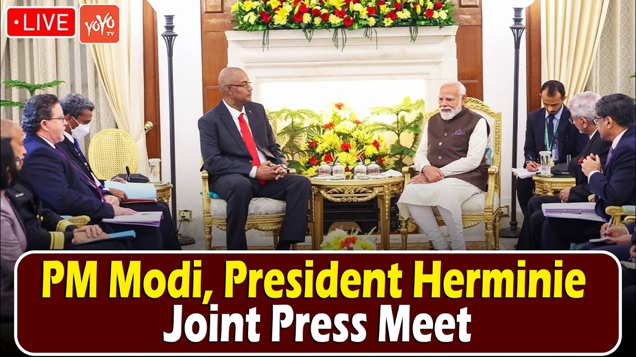 PM Modi LIVE: PM Modi, President Dr. Patrick Herminie Joint Press Meet in Seychelles | YOYO TV LIVE
