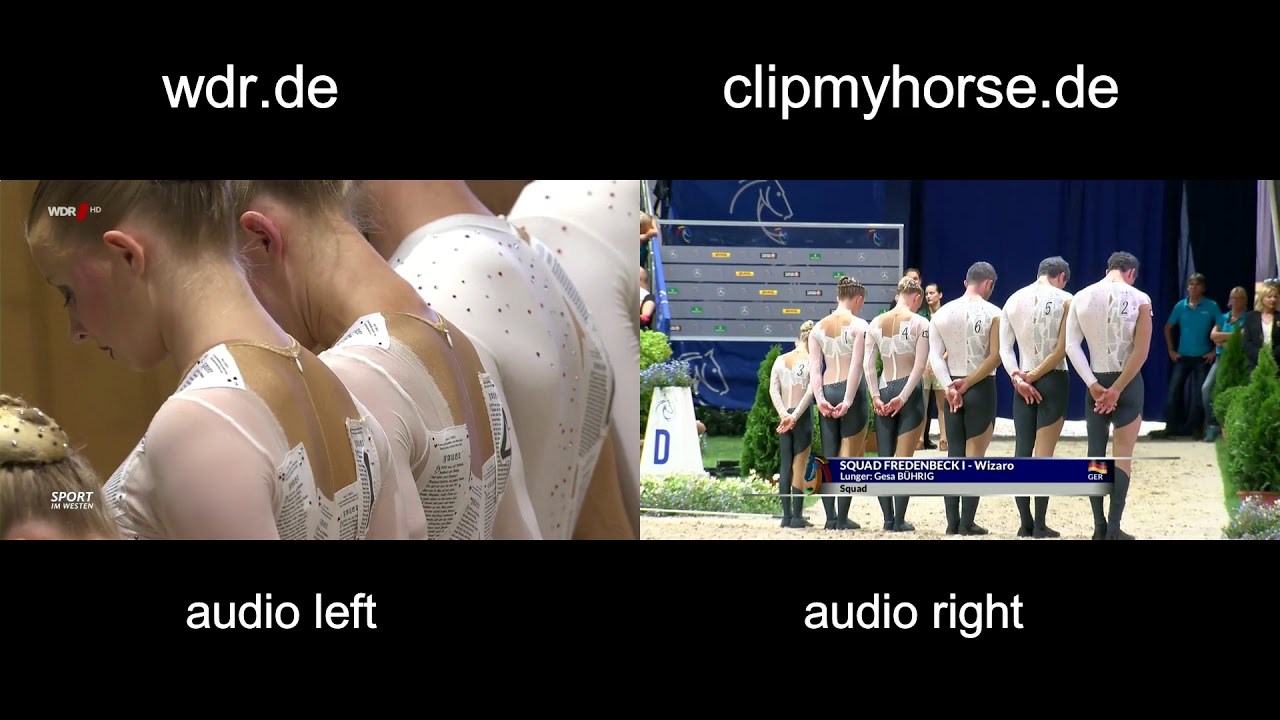 CHIO Aachen 2018 - Nationenpreis Voltigieren - Team Deutschland I - wdr.de vs clipmyhorse