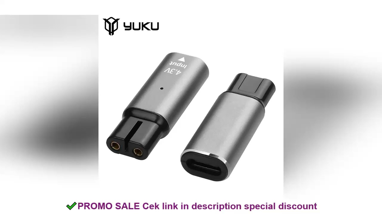 YUKU 4.3V Type-C Shaver Adapter Charging Converter for Philips Norelco One Blade QP2520 QP2515 QP262