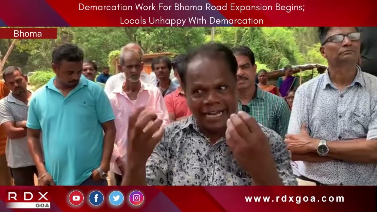 Demarcation Work For Bhoma Road Expansion Begins; Locals Unhappy With Demarcation
