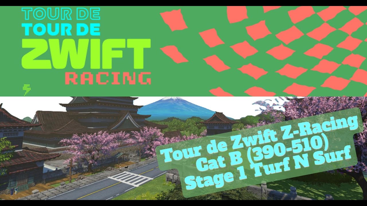 Stage 1  -  ZRacing  -  Tour de Zwift  -  Cat B (390 510)