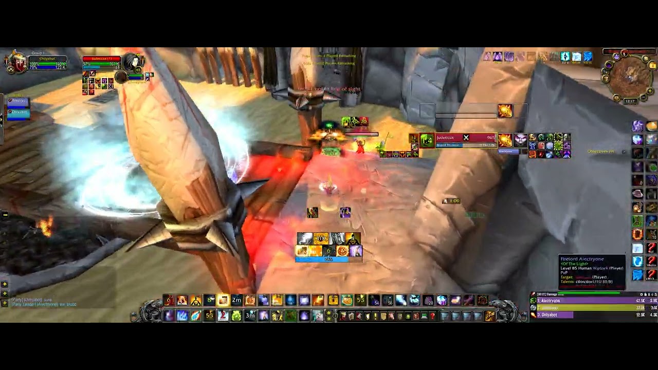 2v2 Arena Cata WoW Fire Mage - Weak Bust But Still A Clutch