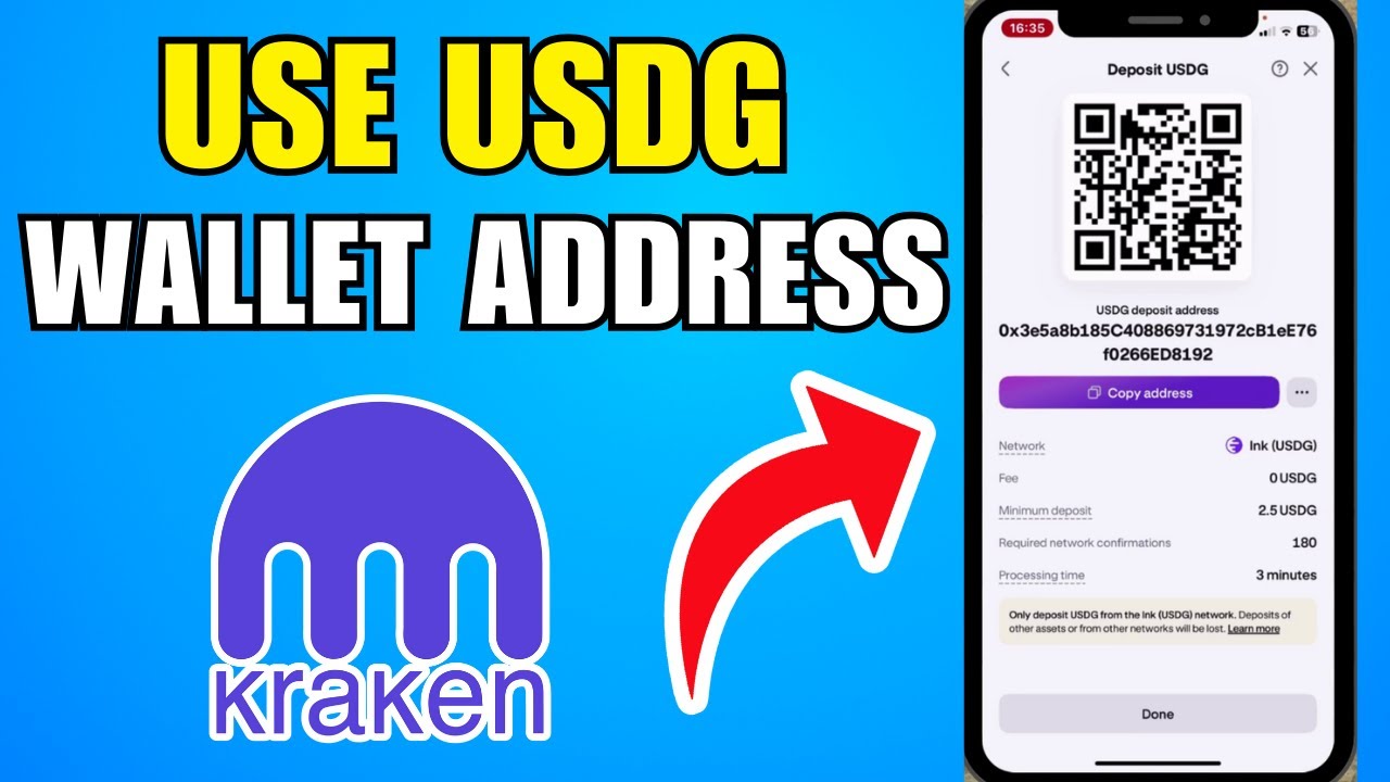 How To Find & Use Your USDG Wallet Address On Kraken (2026) (Best Method)