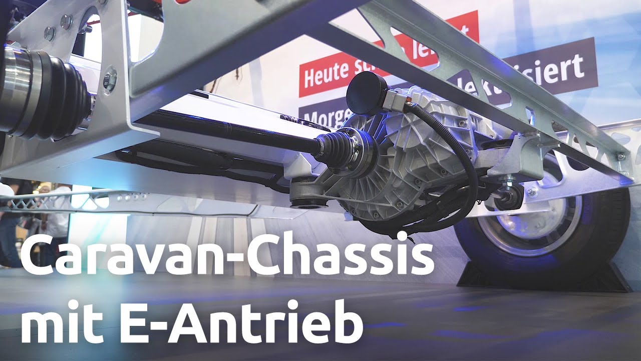 Elektrifiziertes Wohnwagenchassis von AL-KO mit 48V-Antrieb