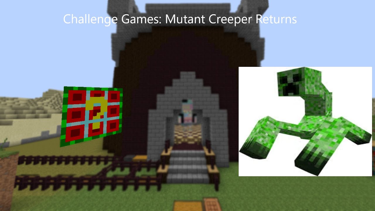 Minecraft Challenge Games: Mutant Creeper / Cubic Lucky Block is Crazy