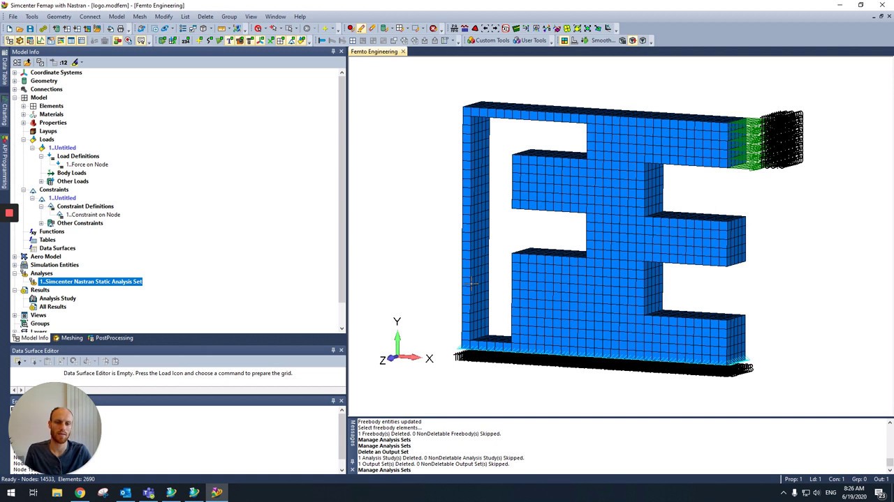 How to use Freebodies in Femap: Tool overview