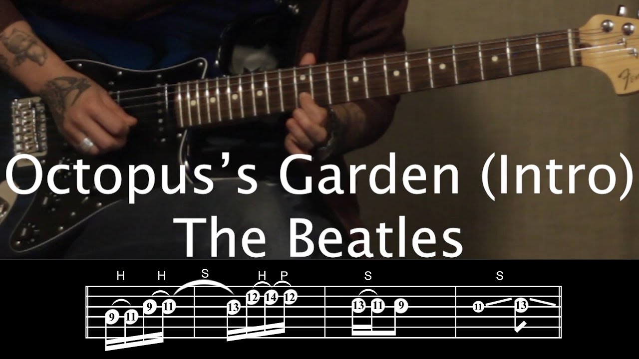 How to Play Octopus's Garden (Intro) by The Beatles with TAB- Jen Trani