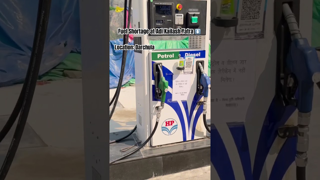 Fuel Shortage at Adi Kailash Yatra ⬇️ #jimny #4x4 #offroad #adikailash
