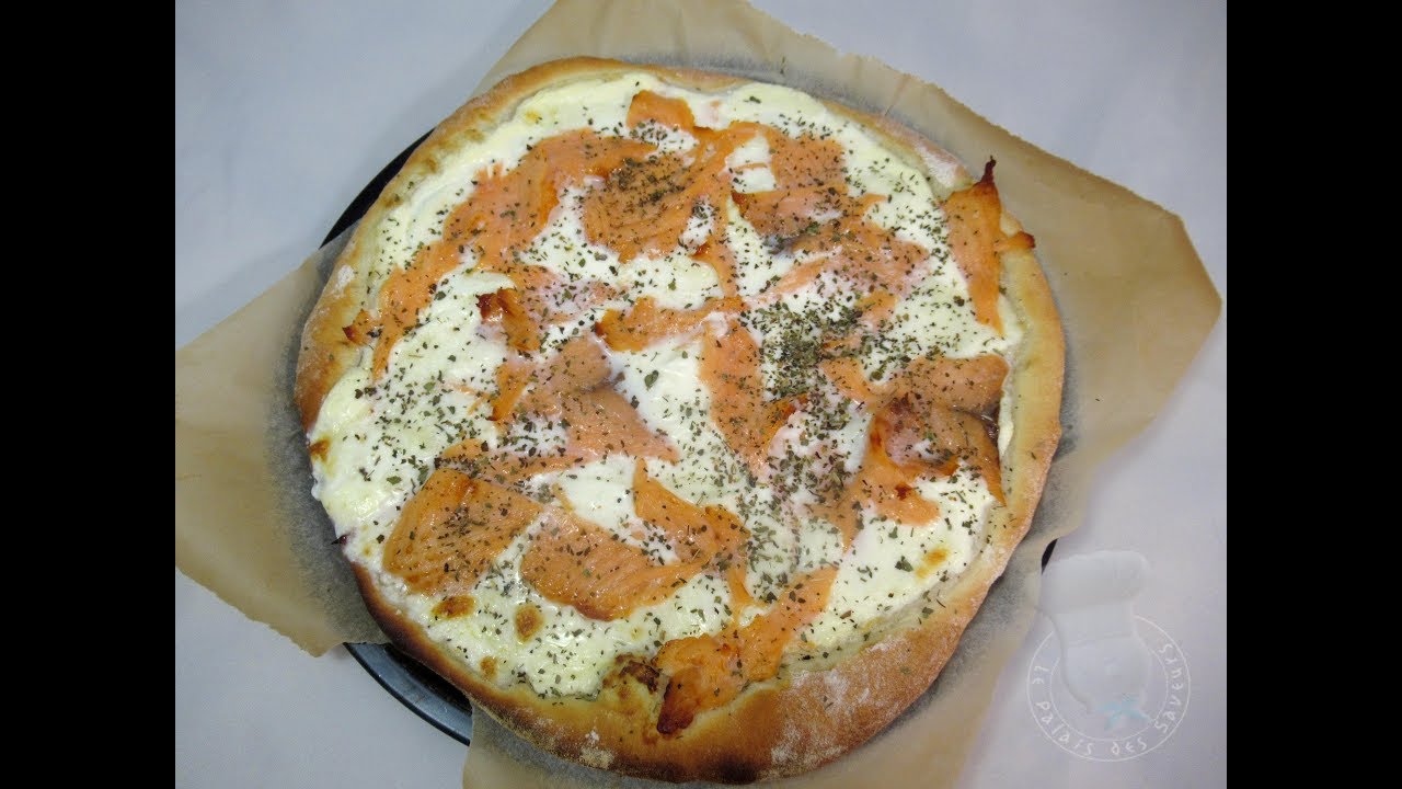 Recette de pizza au saumon