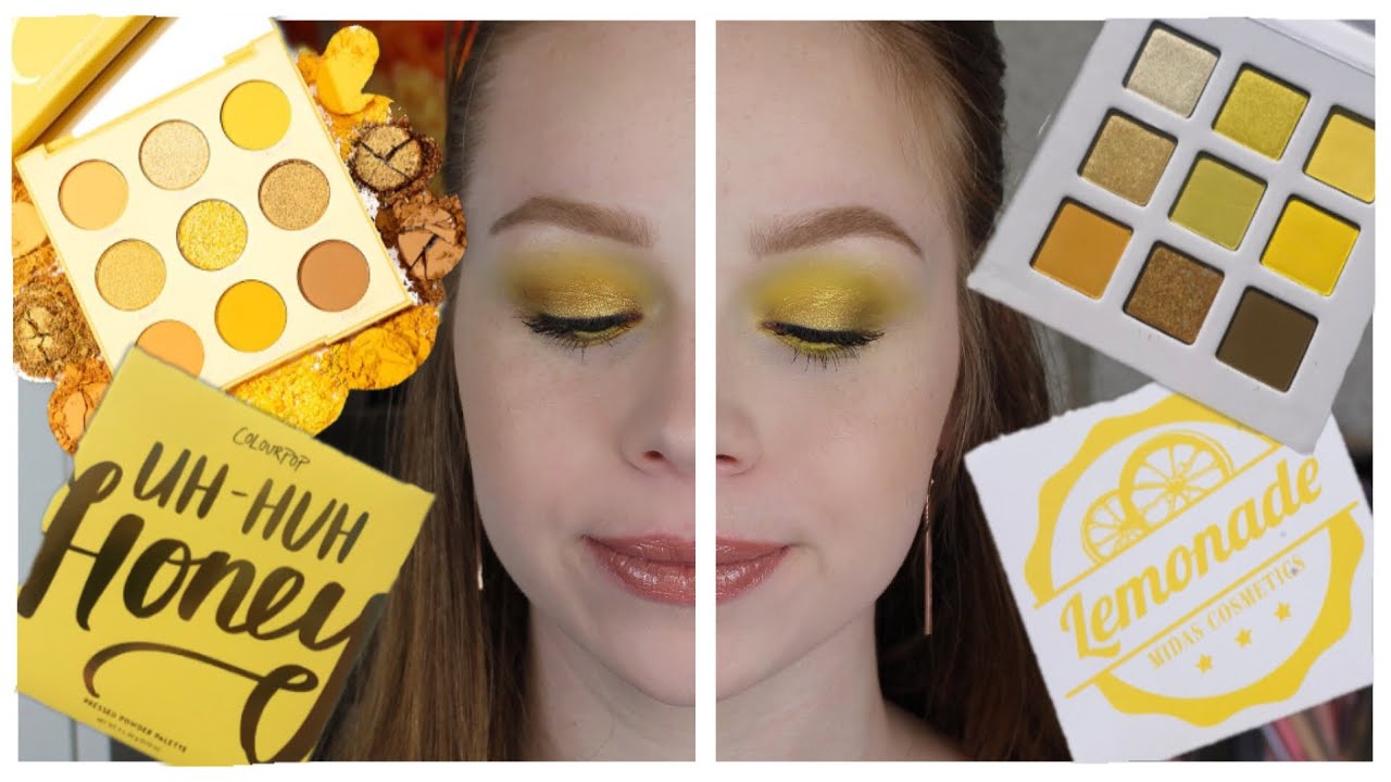 Battle of Yellow Palettes!? Midas Lemonade vs Colourpop Uh-Huh Honey