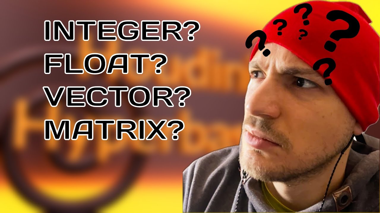 What is a Float? What is an integer? What is a vector? what is a matrix? in houdini