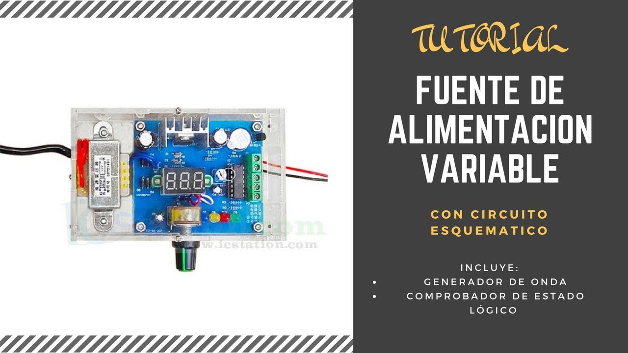 TUTORIAL Fuente de Alimentación Variable con LM317 IcStation