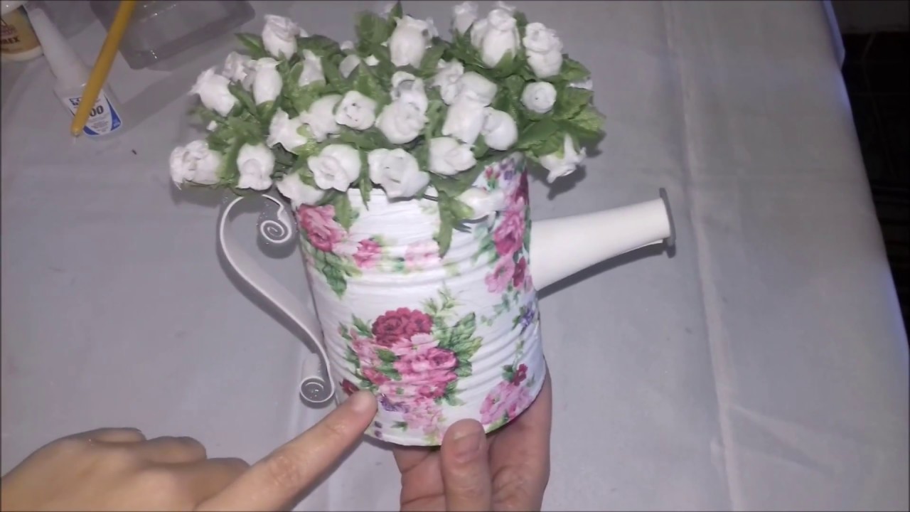 REGADOR COM LATA DE LEITE