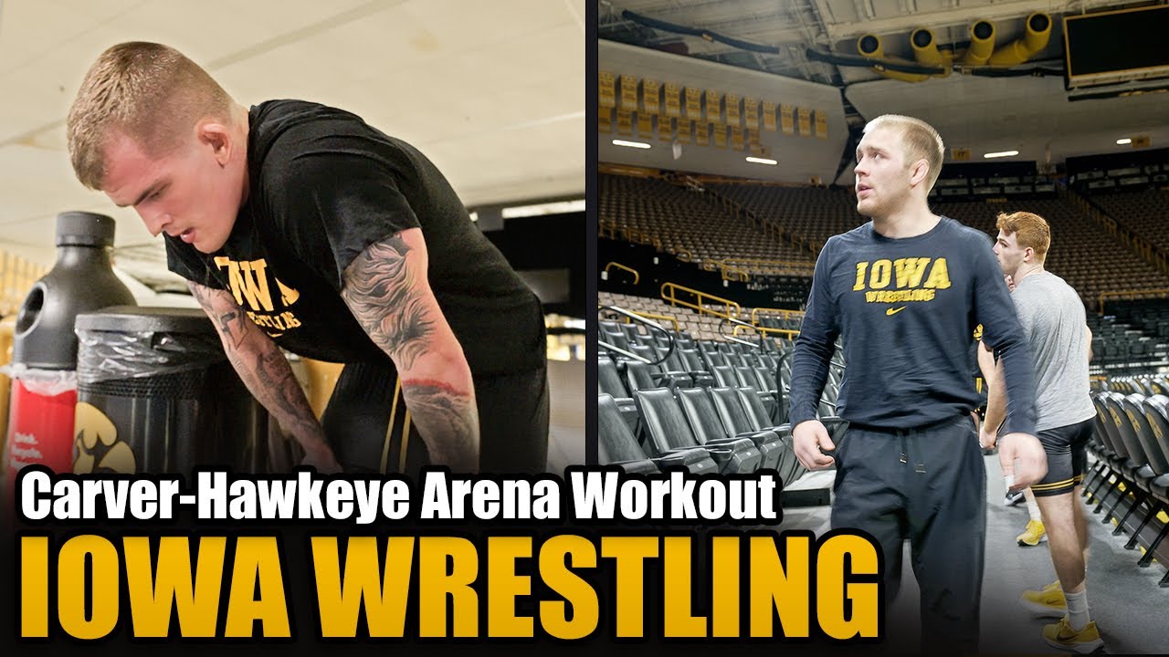 Iowa Wrestling’s Brutal Stair Session at Carver-Hawkeye Arena
