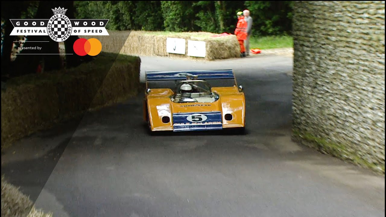 Le Mans legend throws bonkers 8.5-litre V8 McLaren M20 up Goodwood hill