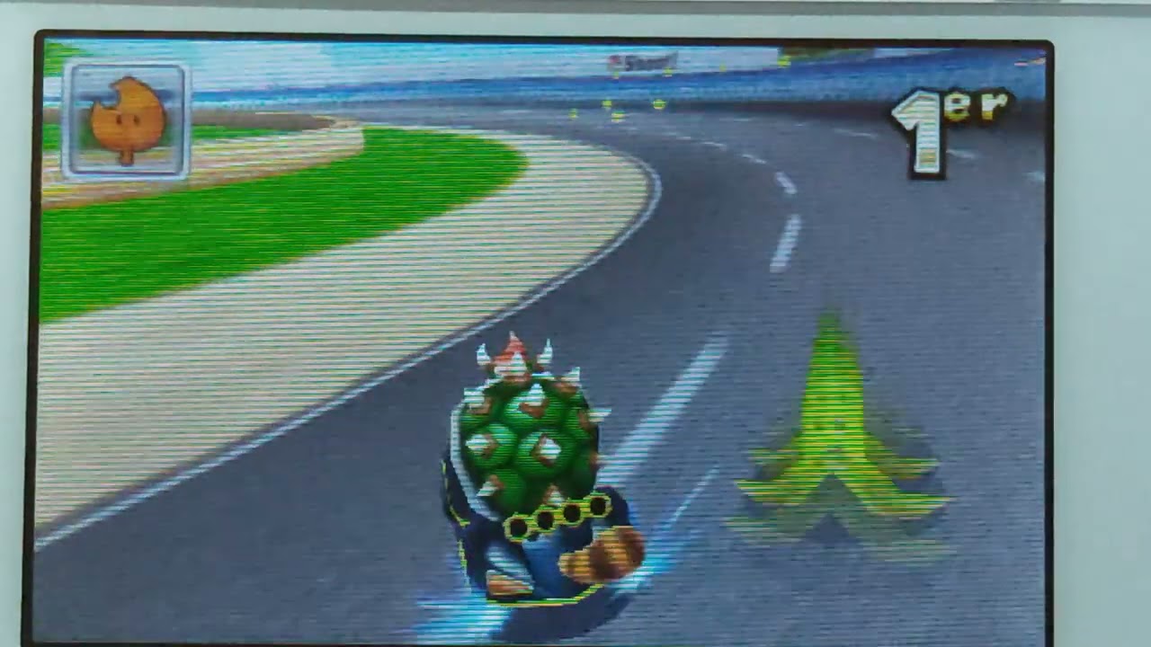 Bowser Coupe Carapace Automville Flanc Blanc N64 Autodrome Luigi.