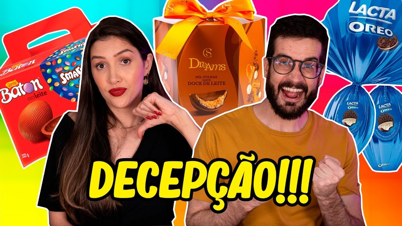 PROVANDO OVOS de PÁSCOA RECHEADOS CACAU SHOW DREAMS, OREO e BATOM SMARTIES | OVO DO POVO 2021 #2