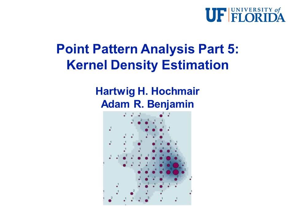 Point Pattern Analysis Part 5: Kernel Density Estimation