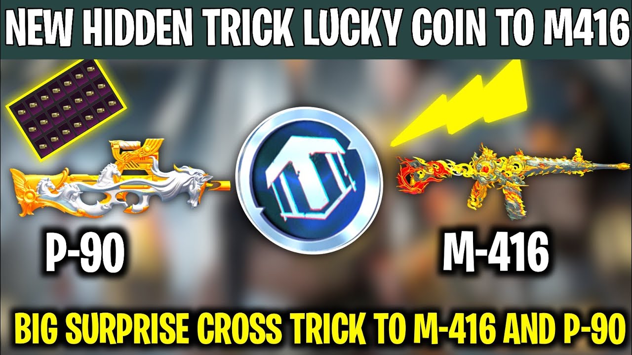 Good News 😍 Cross￼ Trick To Ultimate Set M-416 & P-90 ￼Upgrade Skin Redeem | 1320 Uc Free Vouchers 