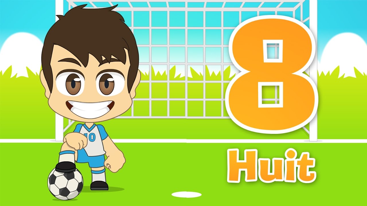 Learn French Numbers with Football for children 1 -10 (Numbers in French for Kids with Zakaria)