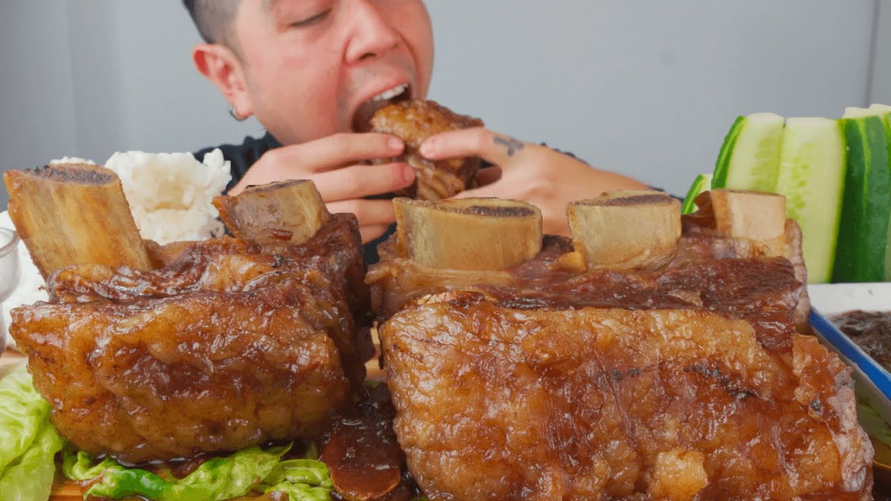 BRAISED BEEF SHORT RIBS MUKBANG| HUNGRY VOHN | MUKBANG PHILIPPINES|PINOY MUKBANG @ALFIEEATS
