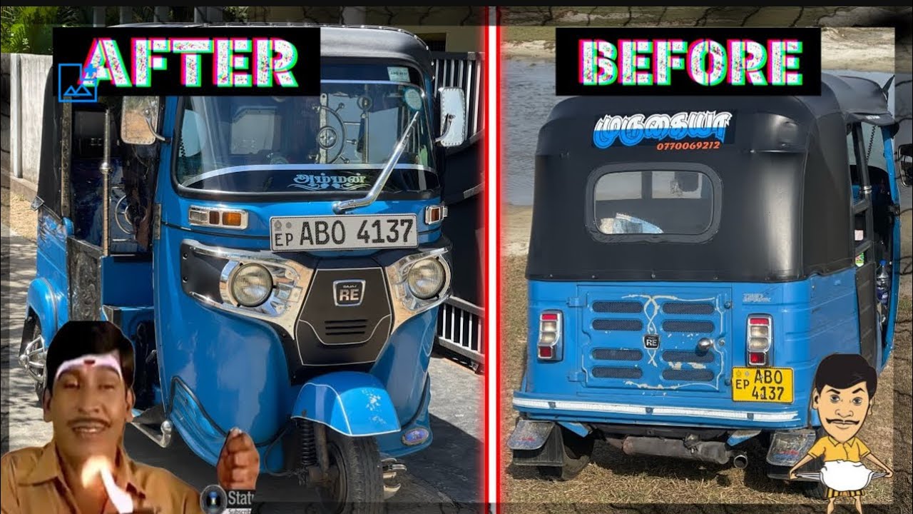 Tuk Tuk modified srilanka🇱🇰lanka three wheel Trincomalee style Jaffna to Trinco Traval #KiriBroYT