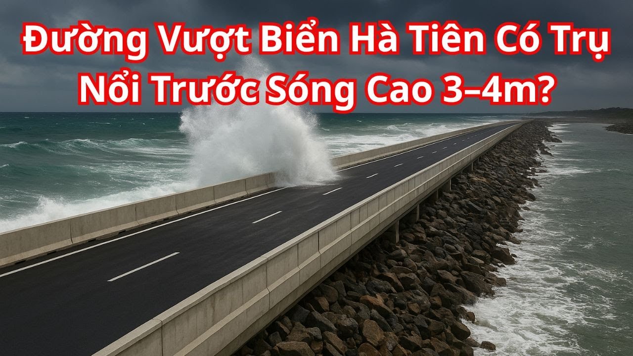 Đường Vượt Biển Hà Tiên Có Trụ Nổi Trước Sóng Cao 3–4m? Sự Thật Khiến Ai Cũng Bất Ngờ!