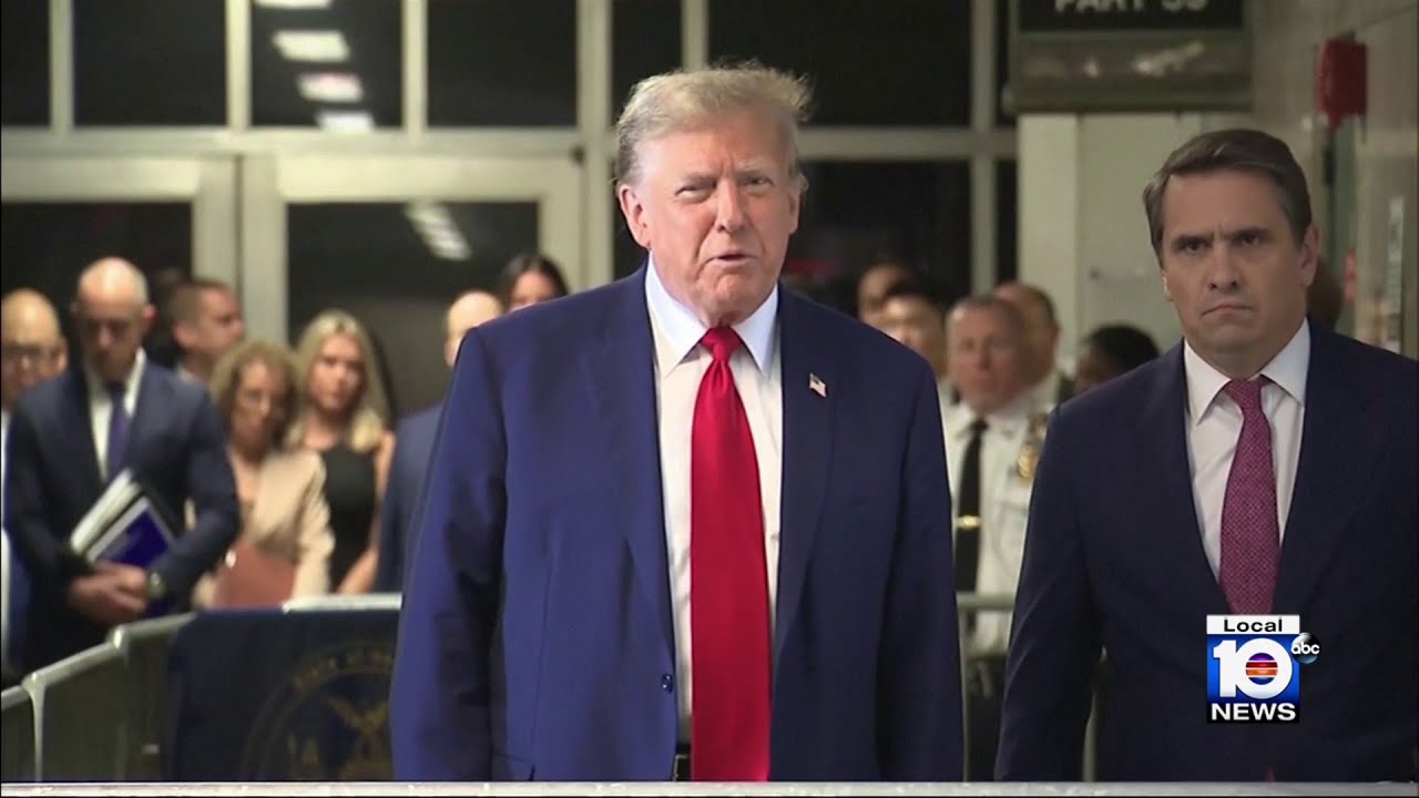 Trump appears in New York court in hush money trial
