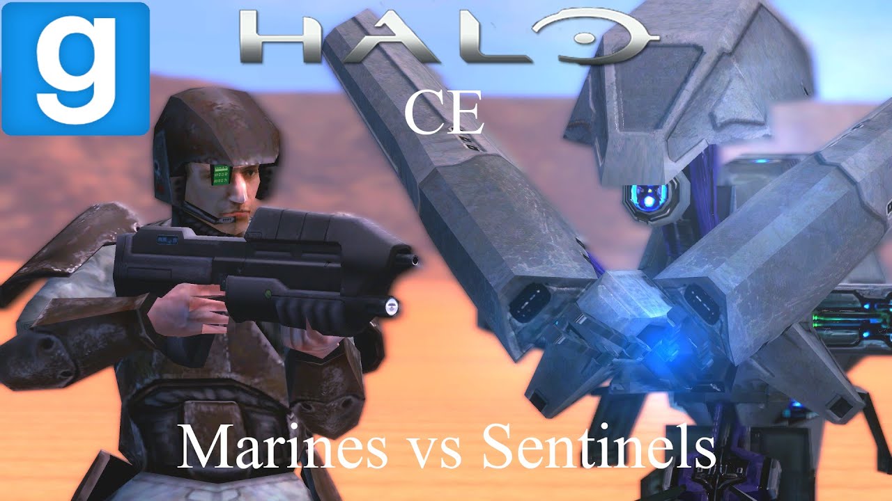 Halo: CE Marines vs Halo: CE Sentinels (Garry's Mod)