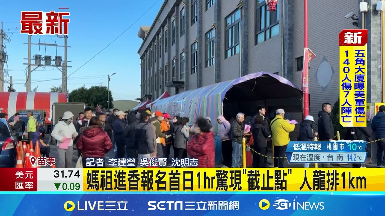 媽祖進香報名首日1hr驚現