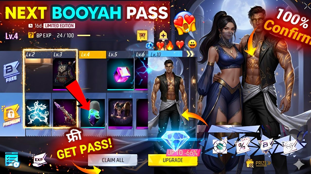 Next Booyah Pass Free Fire🔥🤯🥳| March Booyah Pass Free Fire 2026 | April Booyah Pass Free Fire 2026