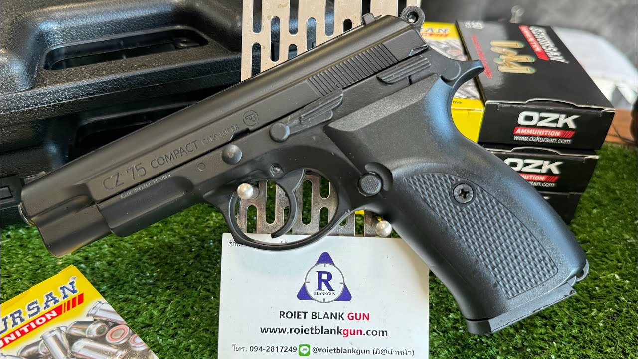 รีวิวแบลงค์กัน CZ 75 compact ￼ แบรนด์ Baredda S56 #ร้อยเอ็ดแบลงค์กัน #CZ75