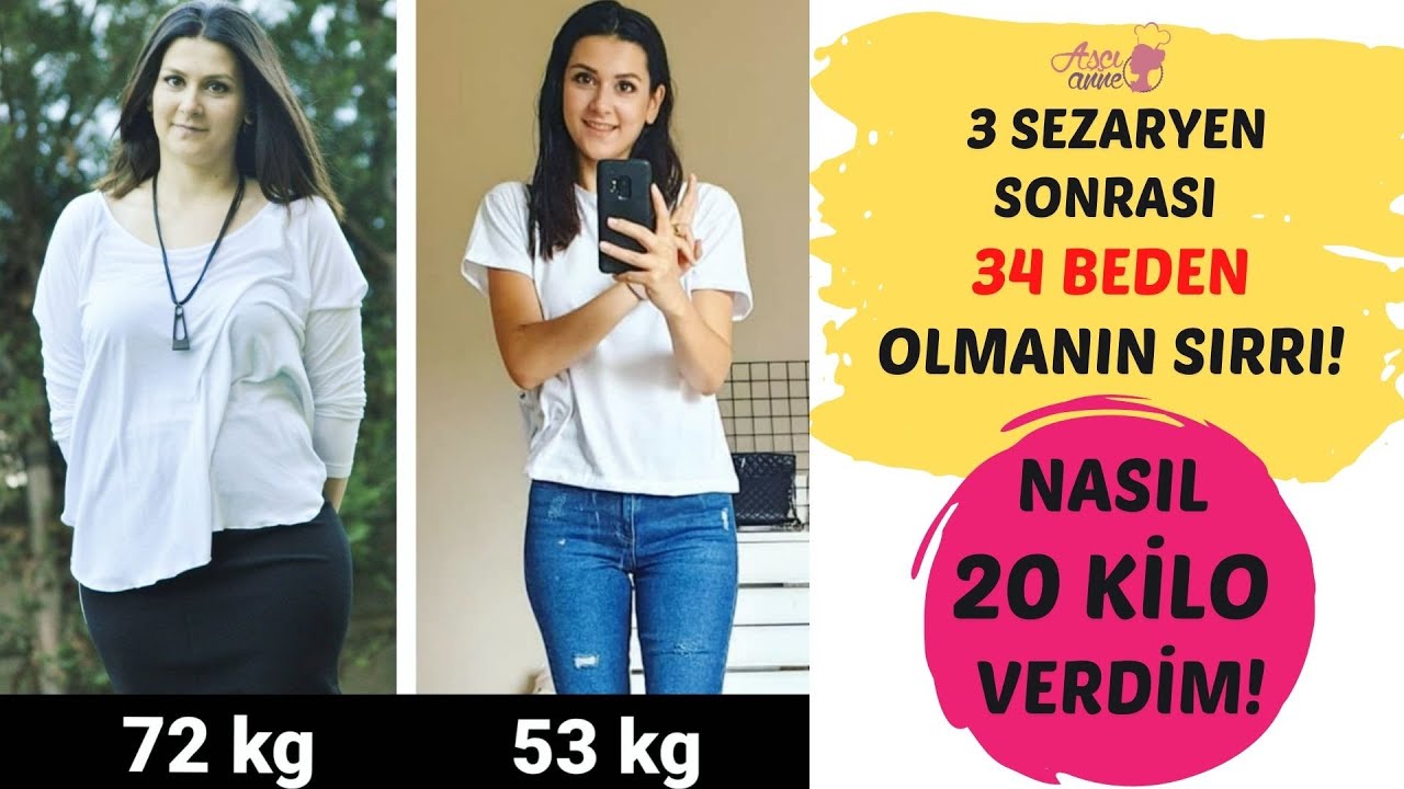 Aralıklı Oruç Diyeti ile Zayıflama | 3 Peş Peşe Sezaryen Doğum Sonrası 34 Beden Olmanın Sırrı