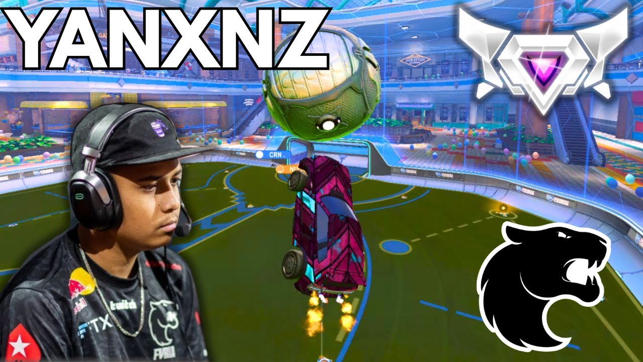 YANXNZ is MECHANICALLY INSANE in Rocket League.. (SSL 2v2)