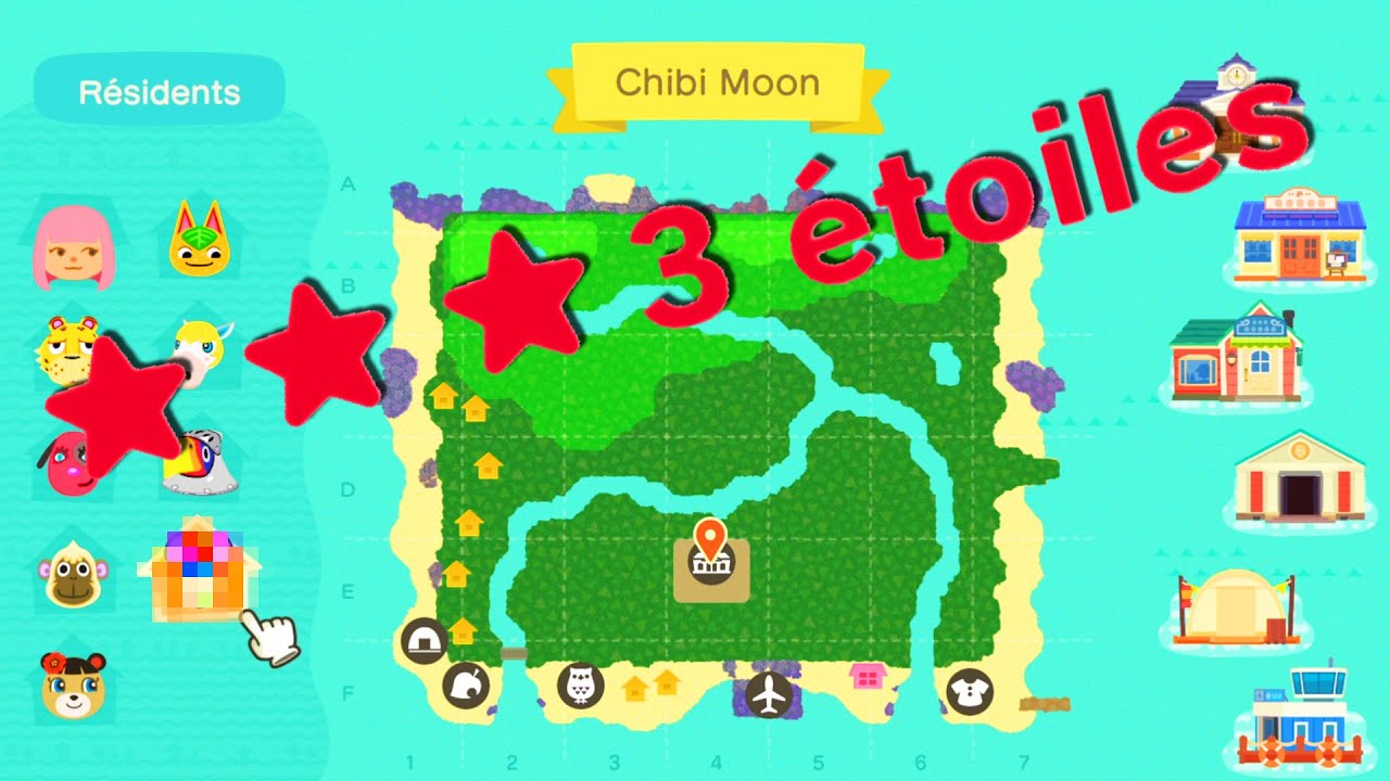 COMMENT AVOIR LES 3 ETOILES ASTUCE ANIMAL CROSSING NEW HORIZONS LET'S PLAY ACNH FR