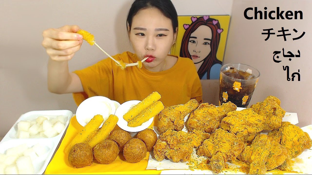 뿌링클다리 뿌링치즈스틱 치즈볼 먹방 Mukbang eating show 180608