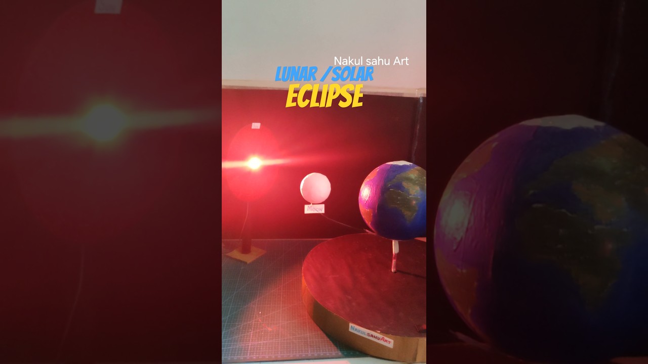 Science project working model - Solar/Lunar eclipse model | Science project for school 2025