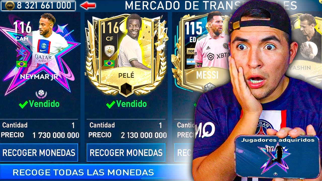 VENDO TODOS MIS JUGADORES PARA FICHAR un “JUGADOR de RETO STARS” en FIFA MOBILE 😱*CONSIGO MILLONES*