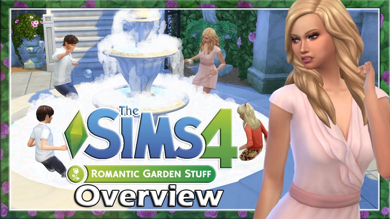 The Sims 4 : Romantic Garden Stuff Pack Overview