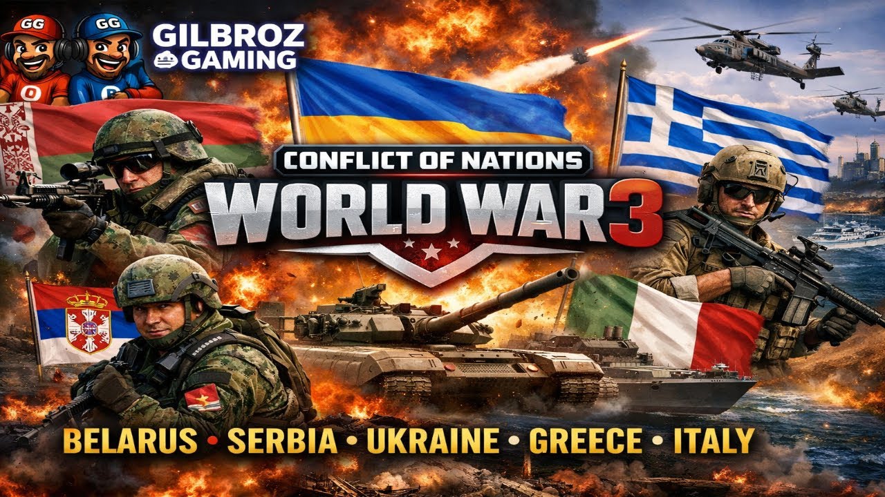 Conflict of Nations World War 3 : gilbroz gaming discord team game Ukraine ep3