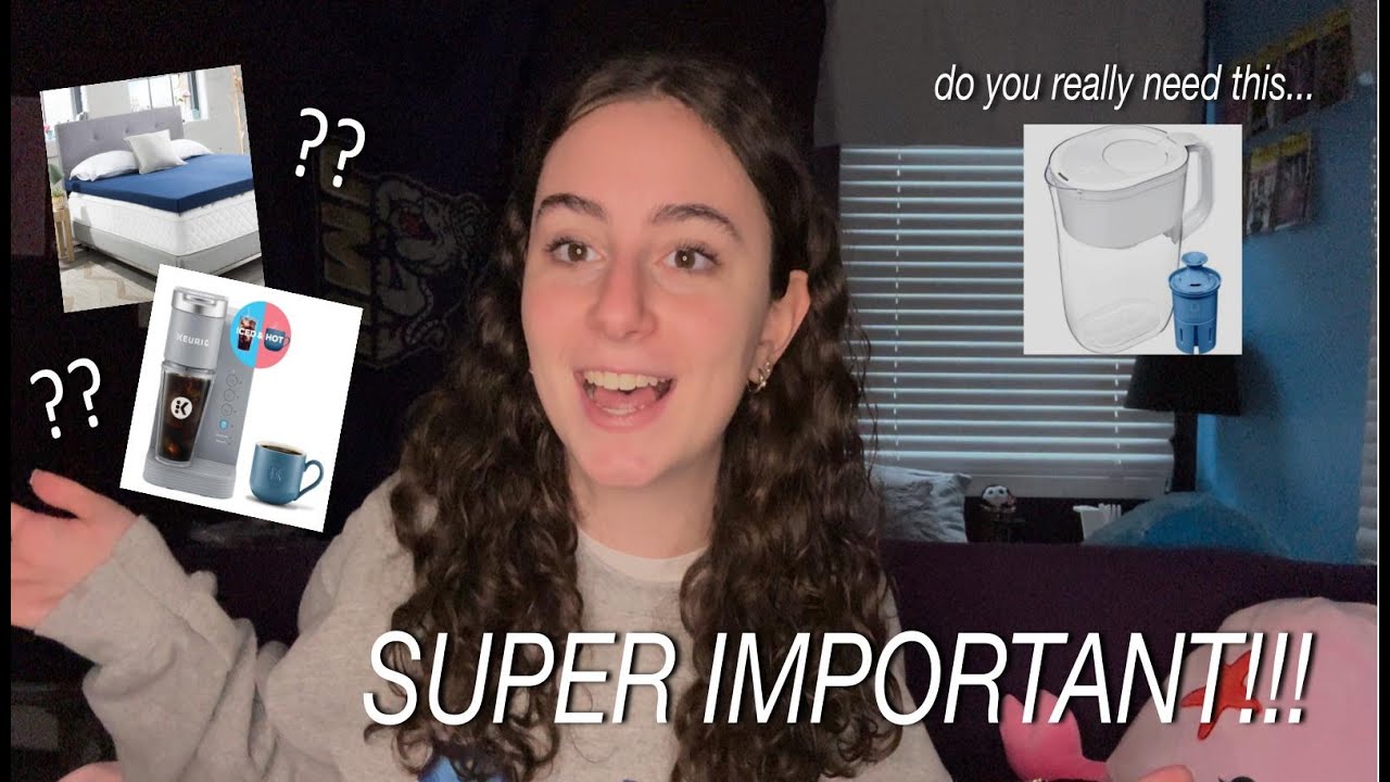 do you really need a brita filter? and other COLLEGE DORM ESSENTIALS! | valentina maria
