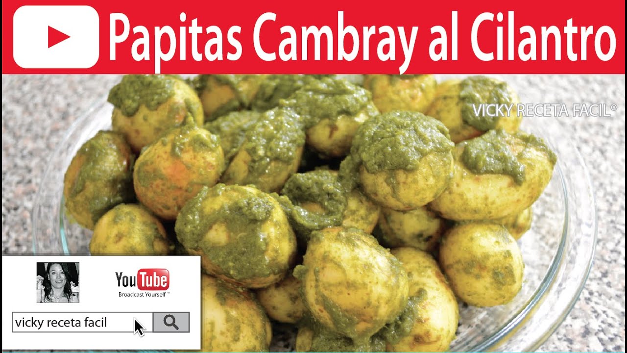PAPAS AL CILANTRO con chile y limon | Vicky Receta Facil