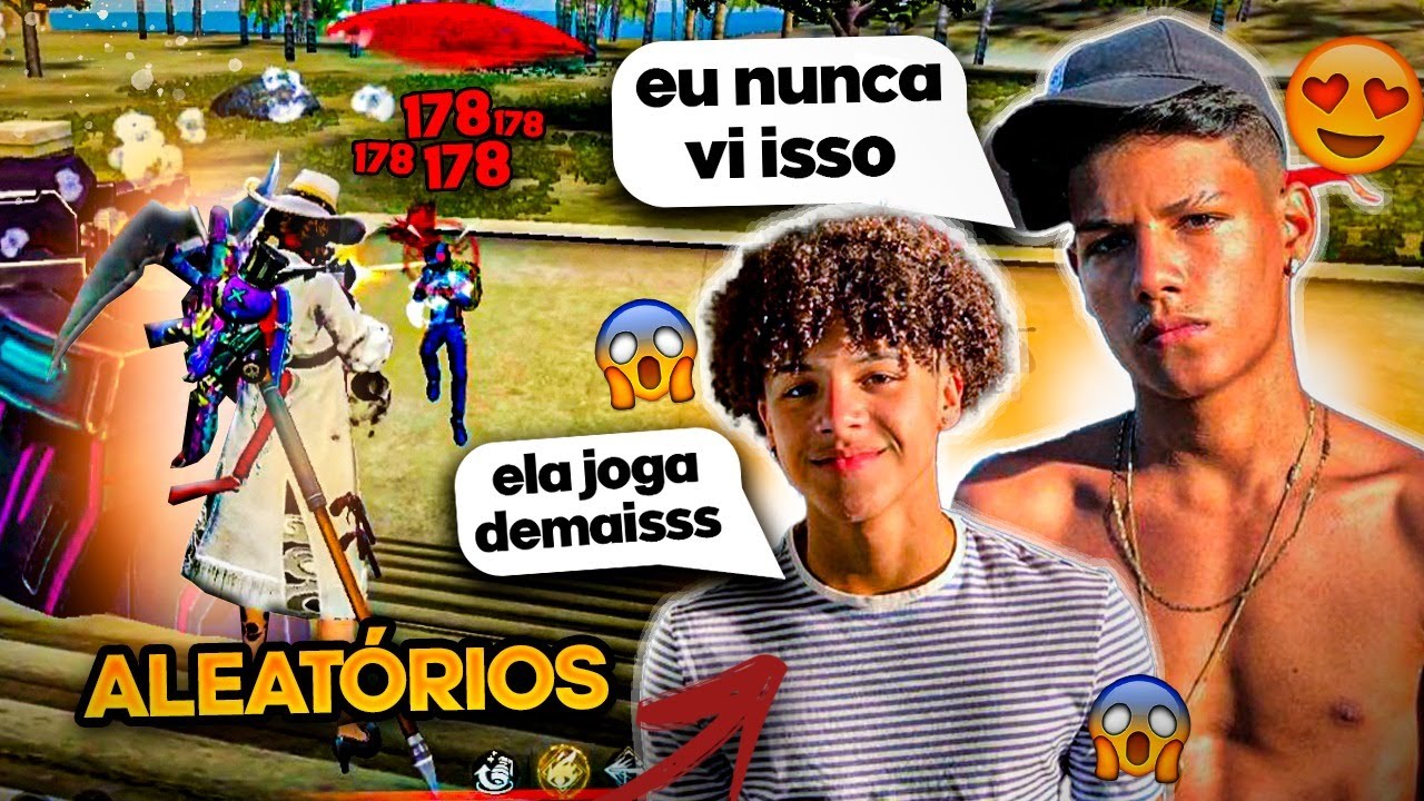 FINGI SER MENINA E OS ALEATORIOS FICARAM LOUCOS COM MINHA JOGABILIDADE! 😂🔥 - FREE FIRE