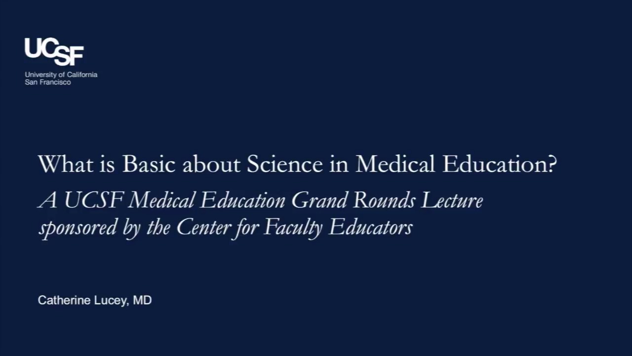 What is Basic about Science in Medical Education?